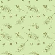 Olive light seamless vector pattern