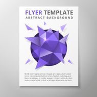 Geometric triangular abstract flyer N2