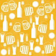 Beer Seamless Pattern N5