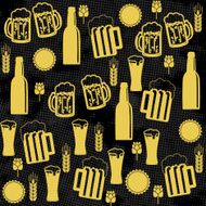 Beer Seamless Pattern N7