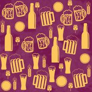 Beer Seamless Pattern N9
