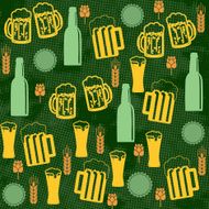 Beer Seamless Pattern N10