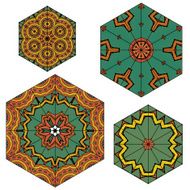 Lace floral ethnic ornament pattern N2