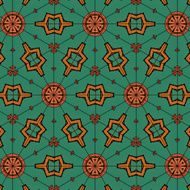 Lace floral ethnic ornament pattern N3
