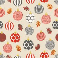 Seamless pattern with balls
