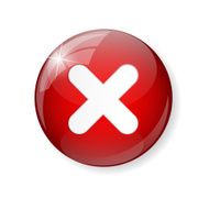 Red Check Mark Icon Button Vector Illustration