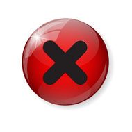 Red Check Mark Icon Button Vector Illustration N2