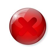 Red Check Mark Icon Button Vector Illustration N3