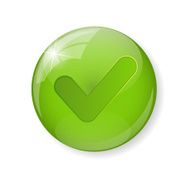 Green Check Mark Icon Button Vector Illustration N2