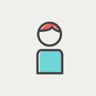 Male thin line icon