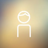 Male thin line icon N2