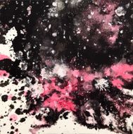 Abstract ink grunge texture vector N2