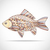 Abstract fish Illustration 10 version