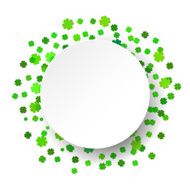 Vector illustration glittering confetti green celebration background N2