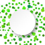 Vector illustration glittering confetti green celebration background N3