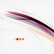 Purple and orange color lines on white N33