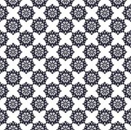 Seamless pattern with abstract flowers Repeating modern stylish geometric background N10