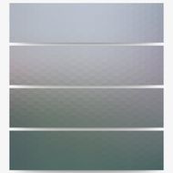 Abstract hexagonal headers set blurred design vector N16