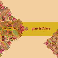 abstract mandala banner
