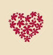 Floral heart N36