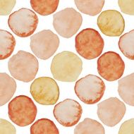 Watercolour polka dot seamless pattern N31