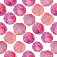Watercolour polka dot seamless pattern N33