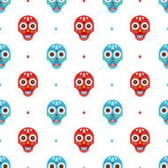 Mexican masks pattern N2