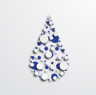 vector modern drop icon on white background