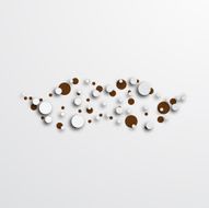 Vector modern mustache icon on white background N2