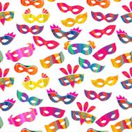 seamless pattern with carnival masks N8