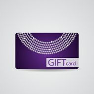 Abstract Beautiful Diamond Gift Card Design Vector Illustration N3