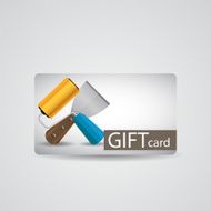 Abstract Beautiful Tools Gift Card Design Vector Illustration N2