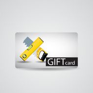 Abstract Beautiful Tools Gift Card Design Vector Illustration N3