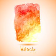 Watercolor design element for the realization