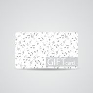 Abstract Beautiful Music Gift Card Design Vector Illustration