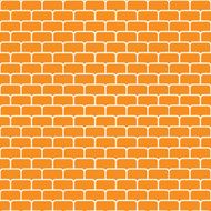 Seamless vector pattern with orange bricks