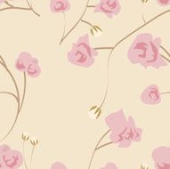 Seamless colorful background with abstract pink flowers