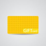Abstract Beautiful Block Gift Card Design Vector Illustration