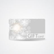 Abstract Beautiful Winter Christmas Gift Card Design Vector Ill
