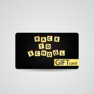 Abstract Beautiful Back to School Gift Card Design Vector Illu