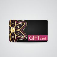 Abstract Beautiful Diamond Gift Card Design Vector Illustration N8