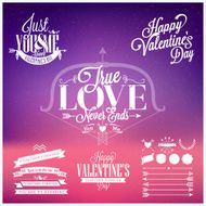 valentines day vintage lettering background