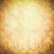 Old paper background with floral ornament