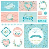 Baby Scrapbook Party Set - Flower Theme N2