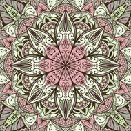 Gentle vector background with the mandala