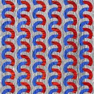 Rippling paneling pattern - seamless background USA Colors