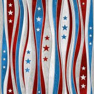 Abstract decorative paneling - Stars seamless pattern national colors