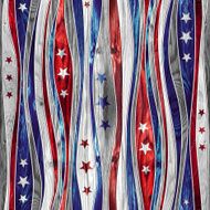 Abstract decorative paneling - Stars seamless pattern USA colors