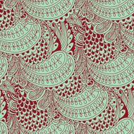 Vector seamless texture with abstract flowers N18