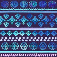 Hand drawn Watercolor tribal seamless pattern N2